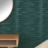 VidaXL 48 Stück Wandpaneele Stein 12 m² 50x50 cm XPS grün