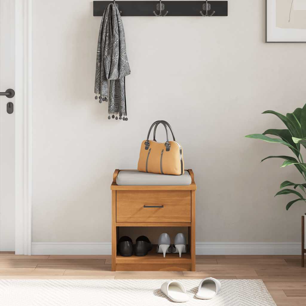 Vidaxl gangbankje sandnes 45x40x50 cm massief grenenhout