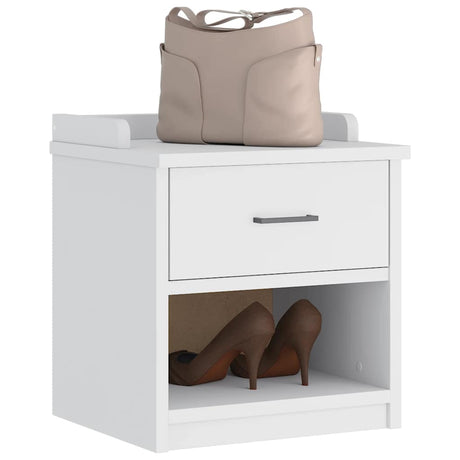 Vidaxl gangbankje sandnes wit 45x40x50 cm massief grenenhout