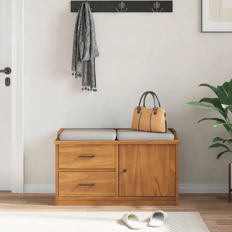Vidaxl gangbankje sandnes 87x40x50 cm massief grenenhout