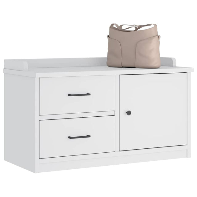 Vidaxl gangbankje sandnes wit 87x40x50 cm massief grenenhout