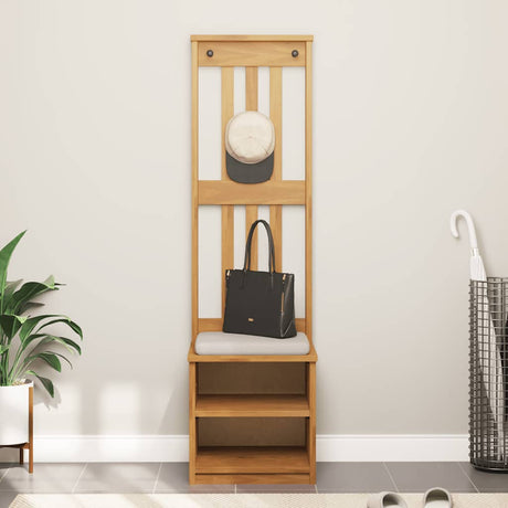 Vidaxl kapstok sandnes 45x40x159,5 cm massief grenenhout