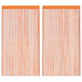 Vidaxl koordgordijnen 2 st 140x250 cm oranje