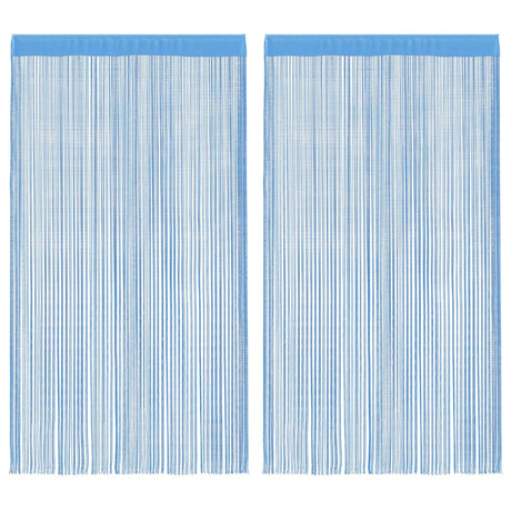 Vidaxl koordgordijnen 2 st 140x250 cm lichtblauw