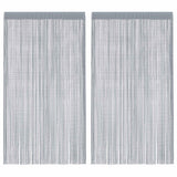 Vidaxl koordgordijnen 2 st 100x250 cm lichtgrijs