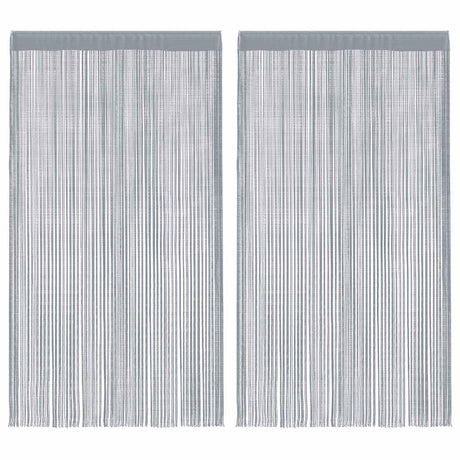 Vidaxl koordgordijnen 2 st 140x250 cm lichtgrijs