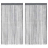 Vidaxl draadgordijnen 2 stuks antraciet 140x250 cm