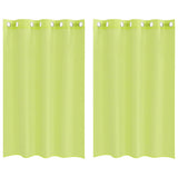 Vidaxl gordijnen voile met doorvoertules 2 st 140x175 cm appelgroen