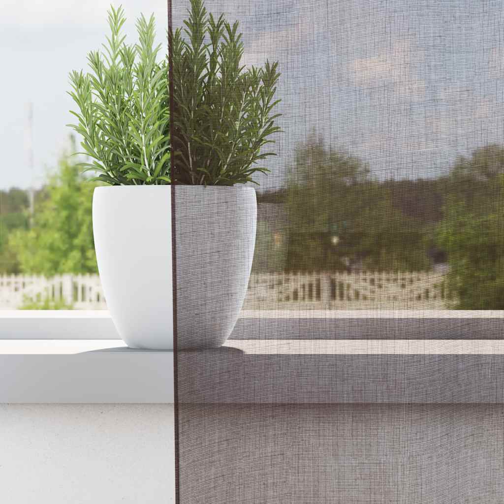 Vidaxl gordijnen voile met doorvoertules 2 st 140x140 cm bruin