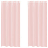 Vidaxl gordijnen voile met doorvoertules 2 st 140x245 cm lichtroze