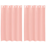 Vidaxl gordijnen voile met doorvoertules 2 st 140x175 cm roze