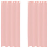 Vidaxl gordijnen voile met doorvoertules 2 st 140x245 cm roze