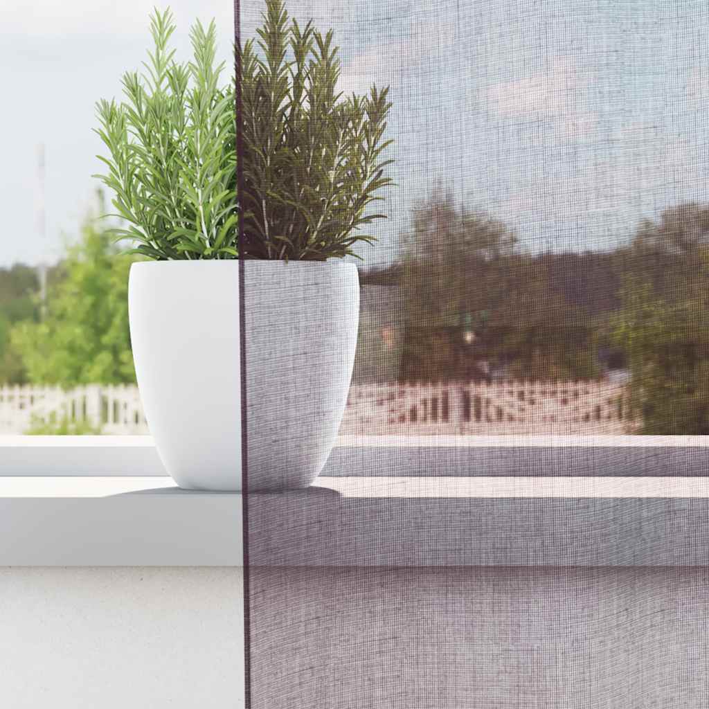 Vidaxl gordijnen voile met doorvoertules 2 st paars 140x140 cm