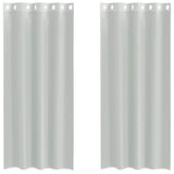 Vidaxl gordijnen voile met doorvoertules 2 st 140x225 cm lichtgrijs
