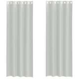 Vidaxl gordijnen voile met doorvoertules 2 st 140x260 cm lichtgrijs