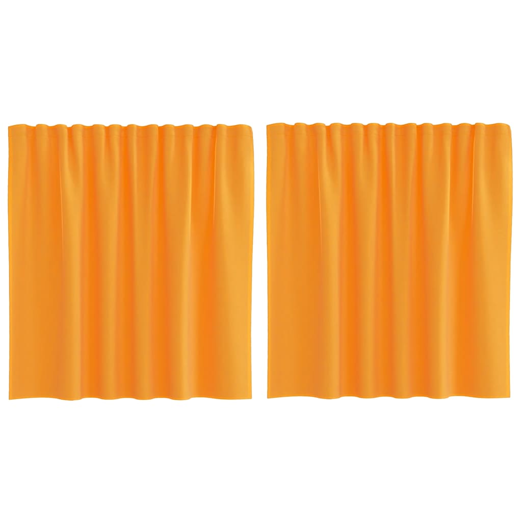 Vidaxl gordijnen voile met roedezakken 2 st oranje