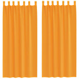 Vidaxl gordijnen met lus 2 st 140x225 cm oranje