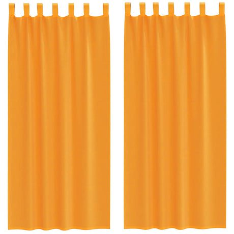 Vidaxl gordijnen met lus 2 st 140x225 cm oranje