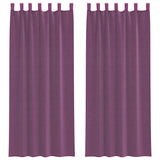 Vidaxl gordijnen met lussen 2 st 140x260 cm paars