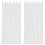 Vidaxl voile gordijnen met lussen 2 st 140x225 cm wit