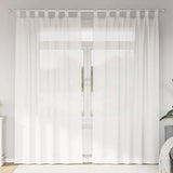 Vidaxl voile gordijnen met lussen 2 st 140x225 cm wit