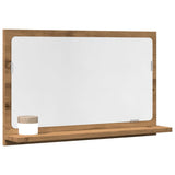 Vidaxl badkamerspiegelkast 60x11x37 cm bewerkt hout artisanaal eiken