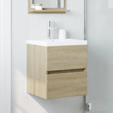 Vidaxl wastafelkast 41x38,5x45 cm spaanplaat sonoma eikenkleurig