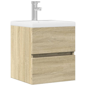 Vidaxl wastafelkast 41x38,5x45 cm spaanplaat sonoma eikenkleurig