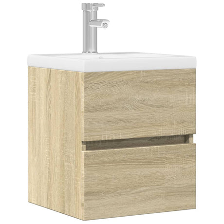 Vidaxl wastafelkast 41x38,5x45 cm spaanplaat sonoma eikenkleurig