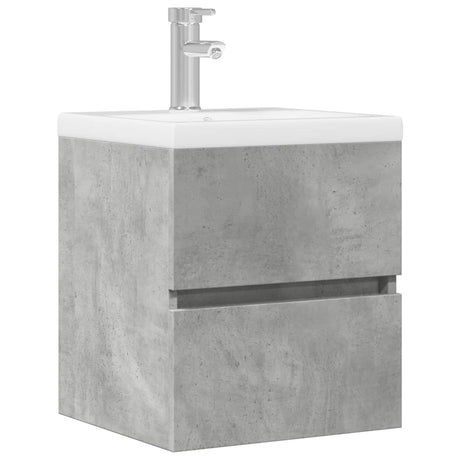 Vidaxl wastafelkast 41x38,5x45 cm spaanplaat betongrijs