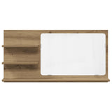 Vidaxl badkamerspiegelkast 90x11x45 cm bewerkt hout artisanaal eiken