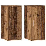 Vidaxx Schuhschränke 2 Stk. 32x35x70 cm behandeltes Holz, altholzfarben