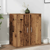 Vidaxx Schuhschränke 2 Stk. 32x35x70 cm behandeltes Holz, altholzfarben