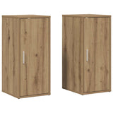 Vidaxx Schuhschränke 2 Stück 32x35x70 cm handgefertigtes Holz aus handwerklicher Eiche
