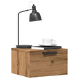 Vidaxl nachtkastjes 2 st wandgemonteerd 34x30x20 cm artisanaal eiken