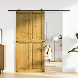 Vidaxx Schiebetür Corona 100x210 cm massives Kiefernholz