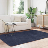 Vidaxl hoogpolig vloerkleed navarra 130x200 cm polyester marineblauw