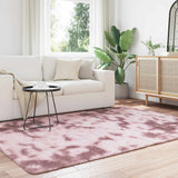 Vidaxl hoogpolig vloerkleed navarra 160x230 cm polyester stoffig roze