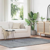 Vidaxl hoogpolig vloerkleed navarra 160x230 cm polyester lichtgrijs