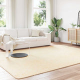 Vidaxl hoogpolig vloerkleed navarra 240x340 cm polyester crèmekleurig