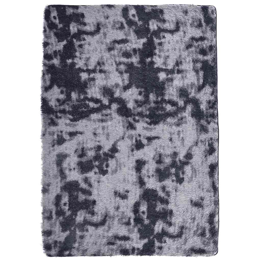 Vidaxl hoogpolig vloerkleed navarra 240x340 cm polyester donkergrijs
