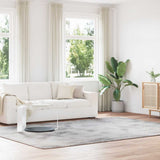 Vidaxl hoogpolig vloerkleed navarra 240x340 cm polyester zilvergrijs