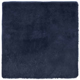 Vidaxl hoogpolig vloerkleed navarra 240x240 cm polyester marineblauw