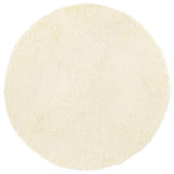 Vidaxl hoogpolig vloerkleed navarra 160x160 cm polyester crèmekleurig