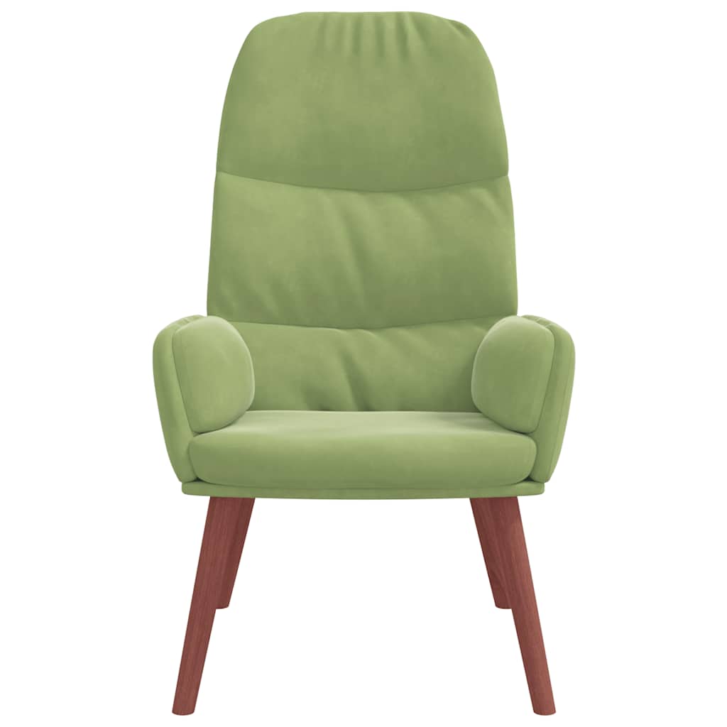 Vidaxl relaxstoel fluweel lichtgroen