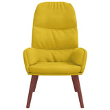 Vidaxl relaxstoel fluweel geel