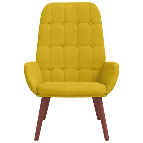 Vidaxl relaxstoel fluweel geel