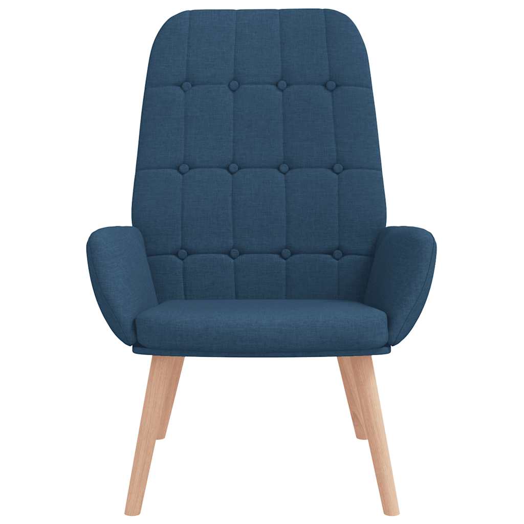 Vidaxl relaxstoel stof blauw