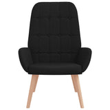 Vidaxl relaxstoel stof zwart