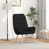 Vidaxl relaxstoel stof zwart